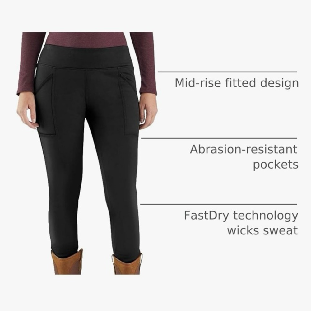 Carhartt Womans XL Rain Defender Fitted Heavyweight Legging - Picture 3 of 11